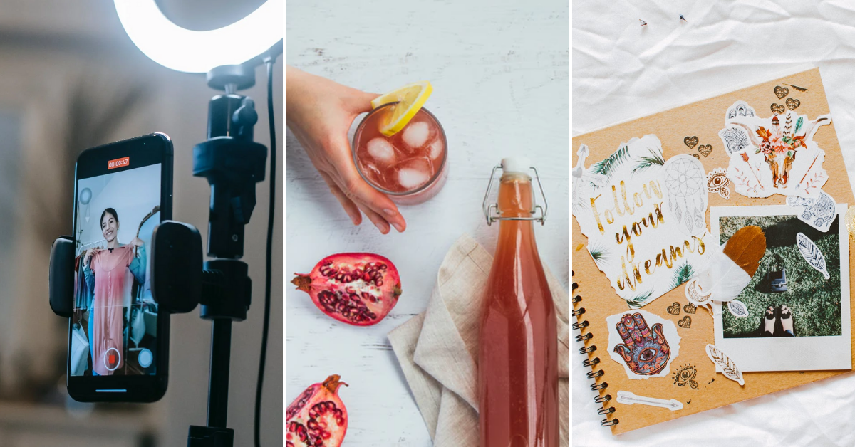 Artistic expression with various mediums?>